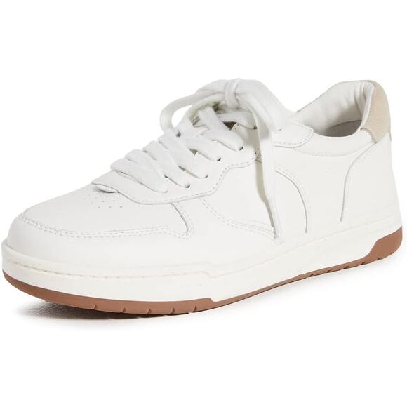 Madewell Court Leather Sneakers Cloudlift Lace Up Low Top Ivory Multi W6.5 M5 - Picture 1 of 8